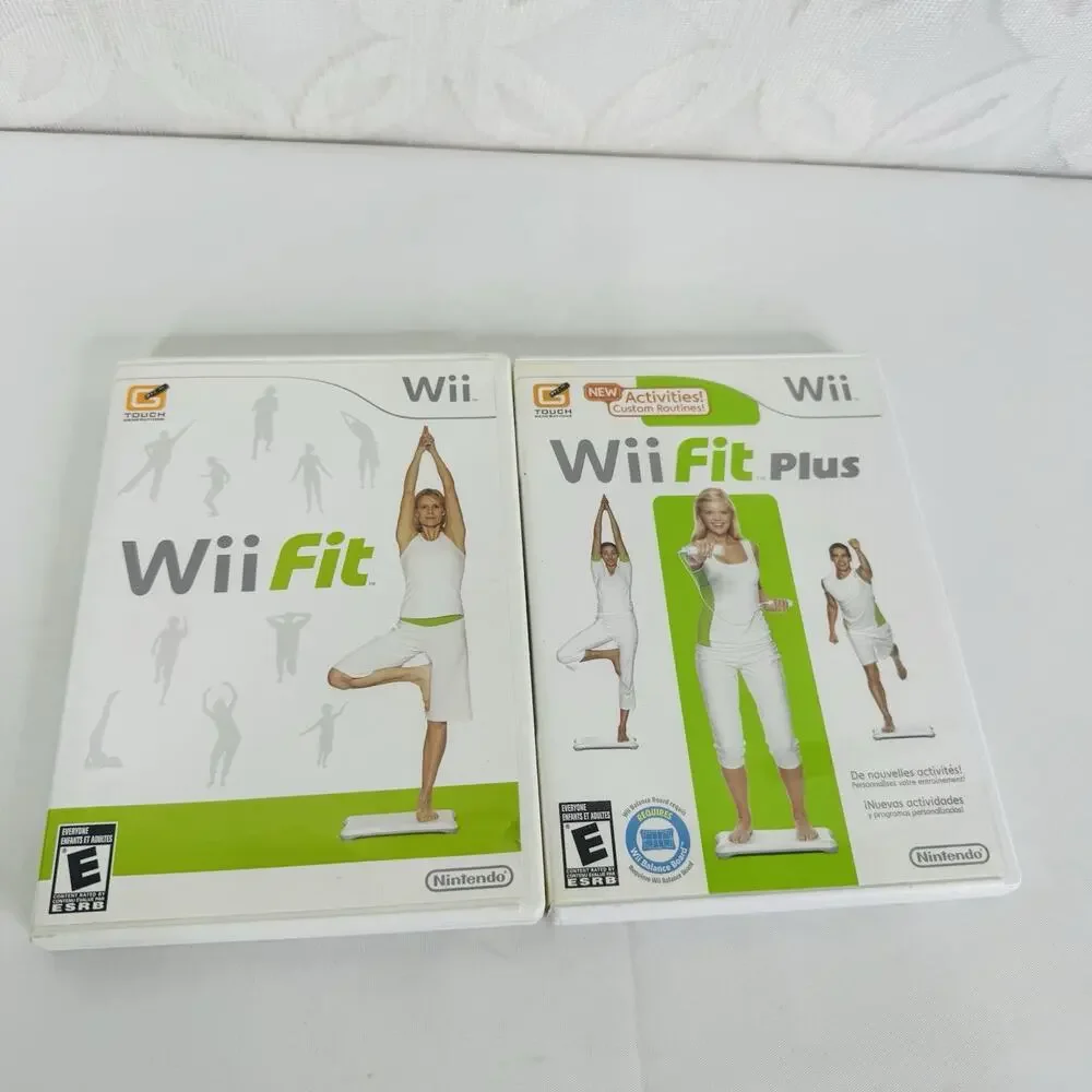 Wii Fit &‎ Wii Fit Plus (Nintendo Wii, 2009) Complete W/ Manual - Fitness Game